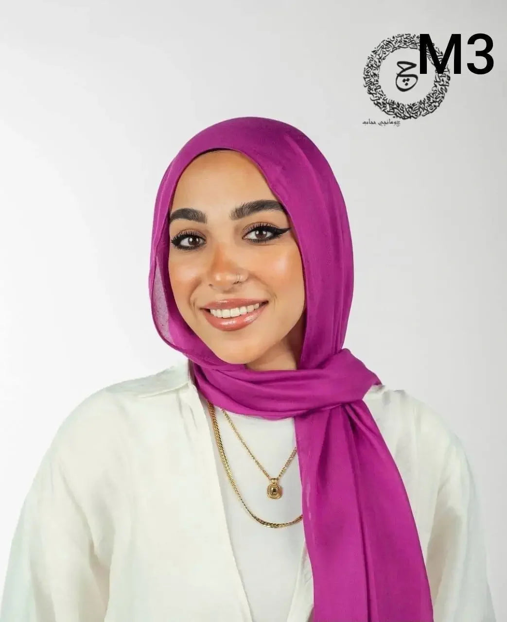 PURPLE COTTON MODAL KUWAITI HIJAB
