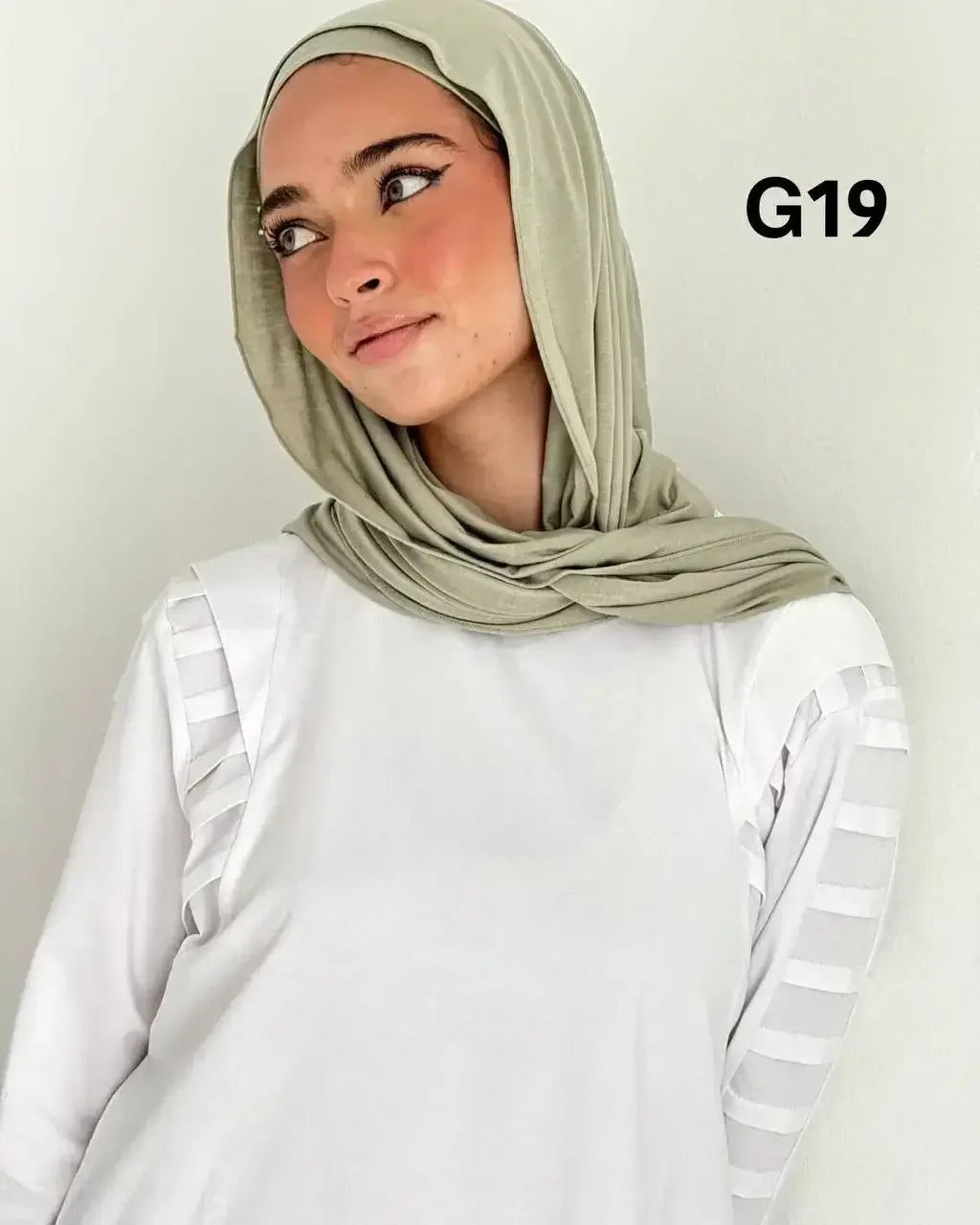 LIGHT GREEN HIJAB WITH GEL UNDERCAP