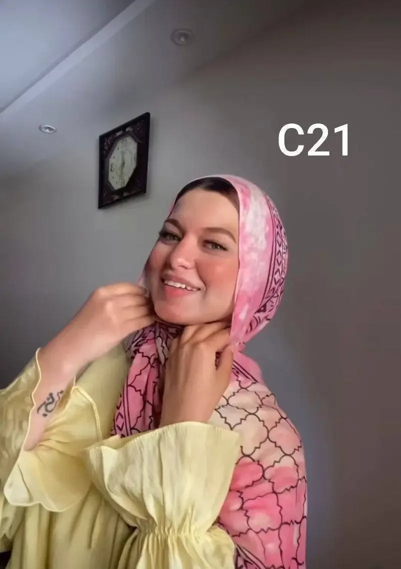 DIGITAL COTTON HIJAB C 21