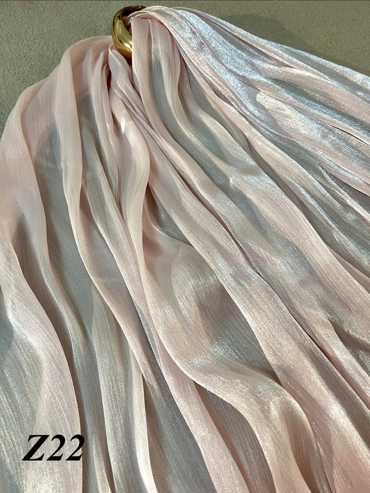 Pearl Pink Organza z22