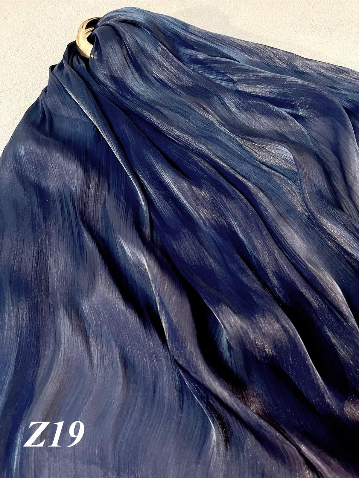 dark blue Organza z19