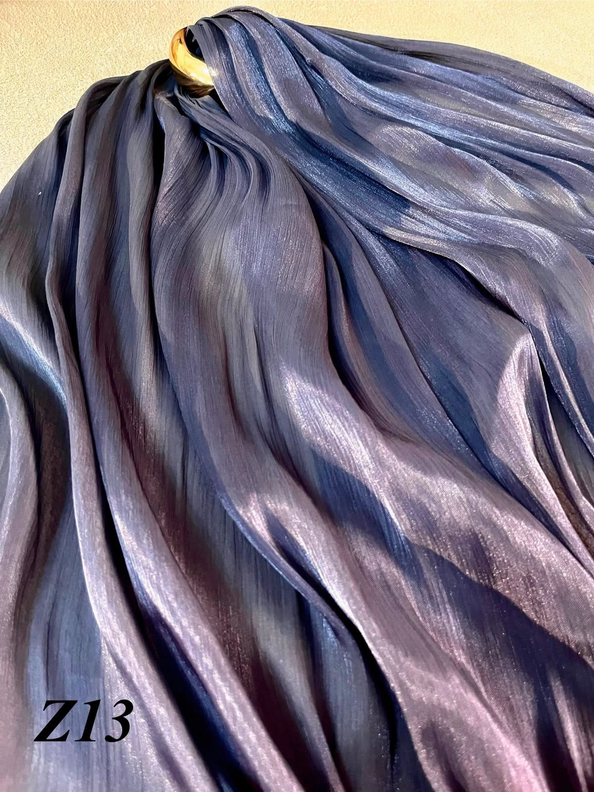 Slate Blue Organza z13