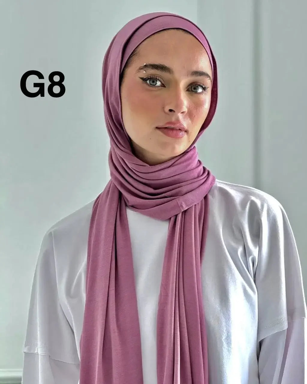 DUSTY ROSE HIJAB WITH GEL UNDERCAP