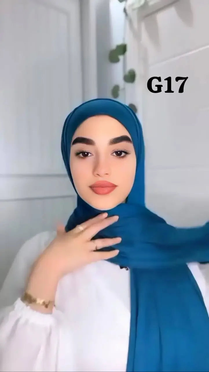JEANS HIJAB WITH GEL UNDERCAP 
