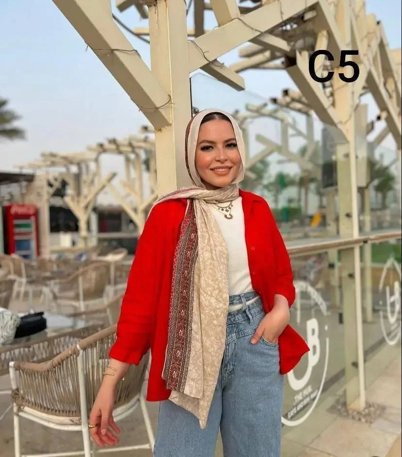 CANARY DIGITAL COTTON HIJAB 