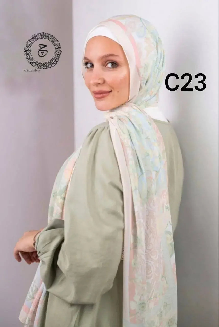 DALIDA DIGITAL COTTON HIJAB