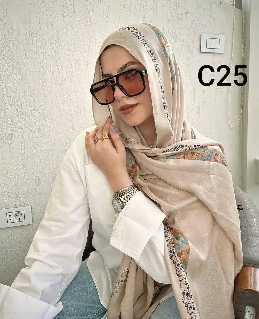 FLORAL COTTON HIJAB