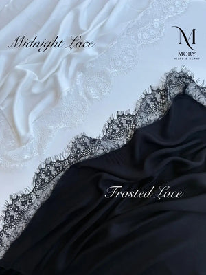 French Lace Hijab Black 2