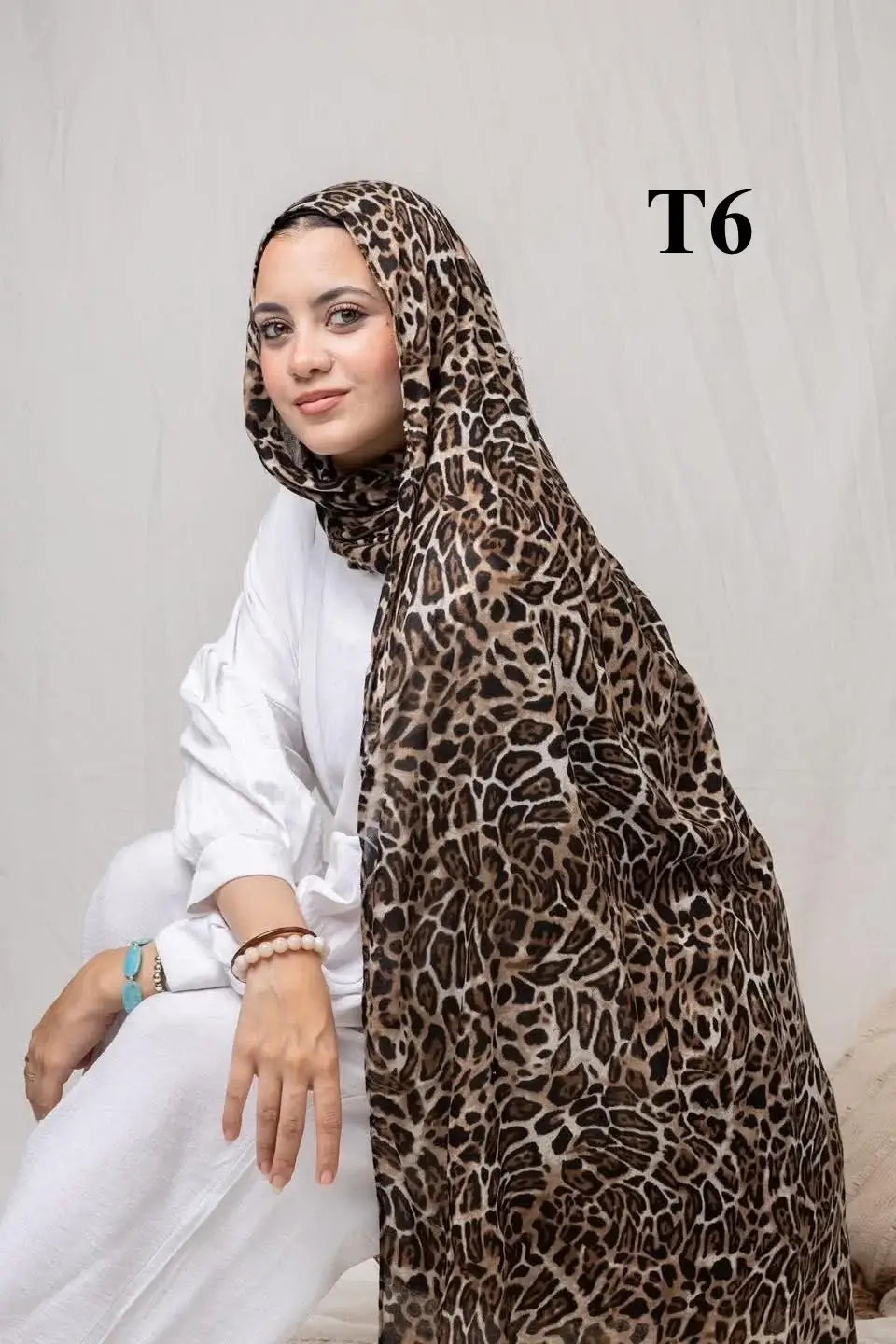 digital cotton hijab T6